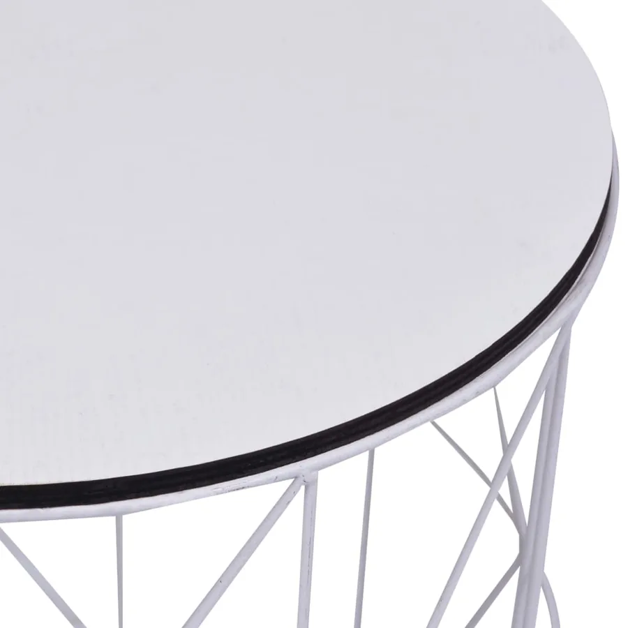 Table basse 3 pcs Blanc - 9