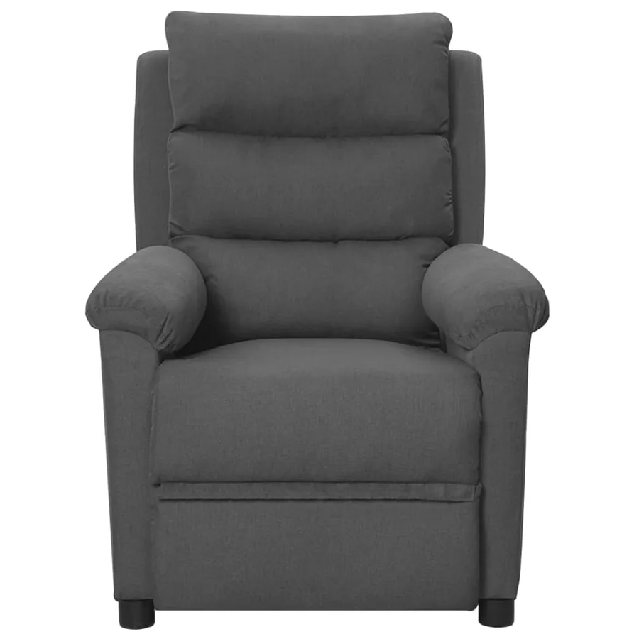Fauteuil inclinable Gris foncé Tissu - 2