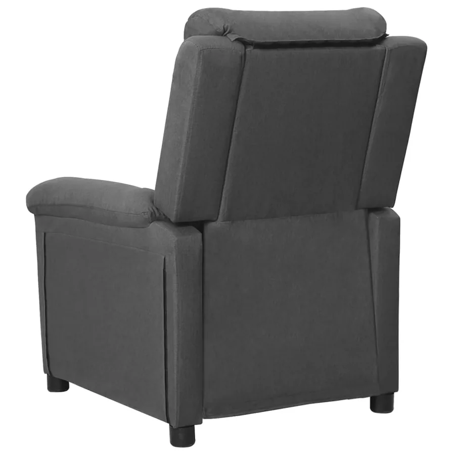 Fauteuil inclinable Gris foncé Tissu - 5