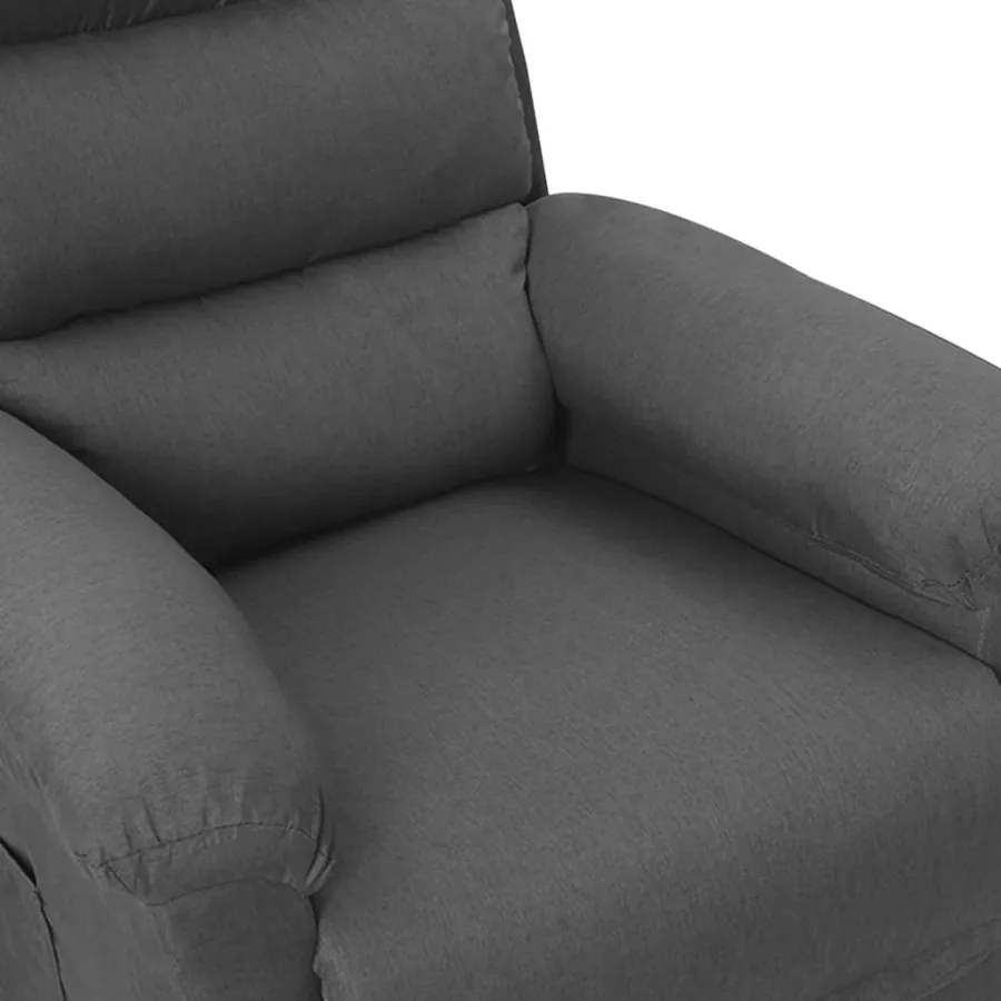 Fauteuil inclinable Gris foncé Tissu - 8