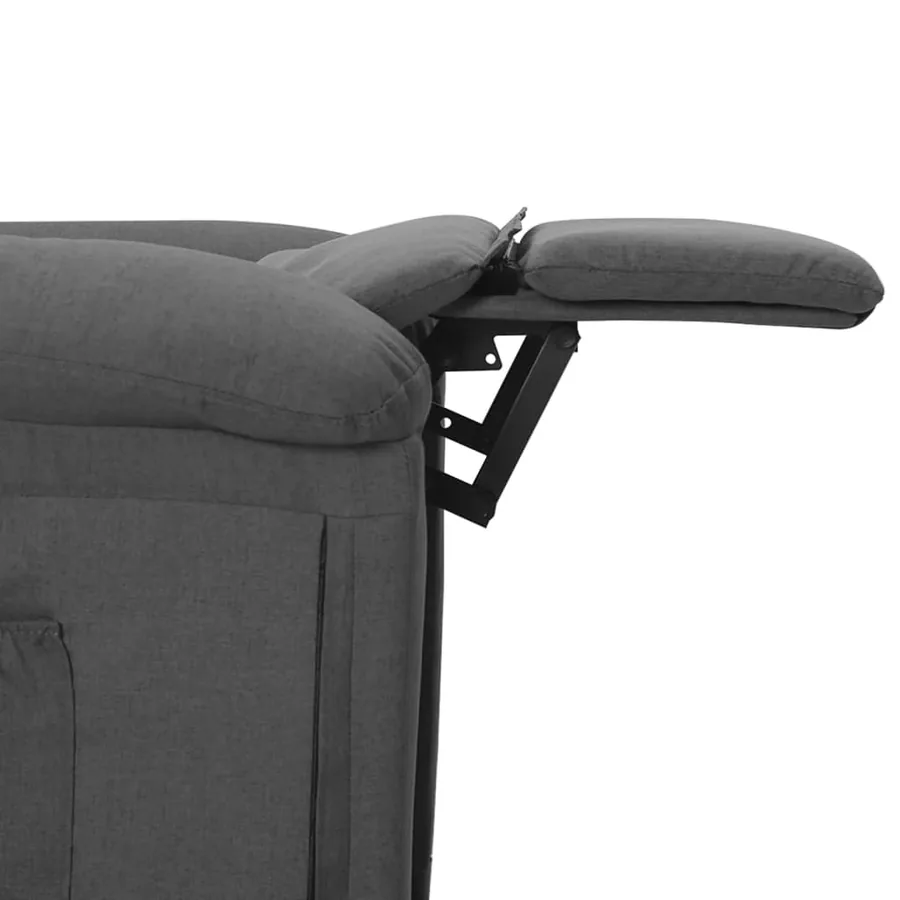 Fauteuil inclinable Gris foncé Tissu - 9