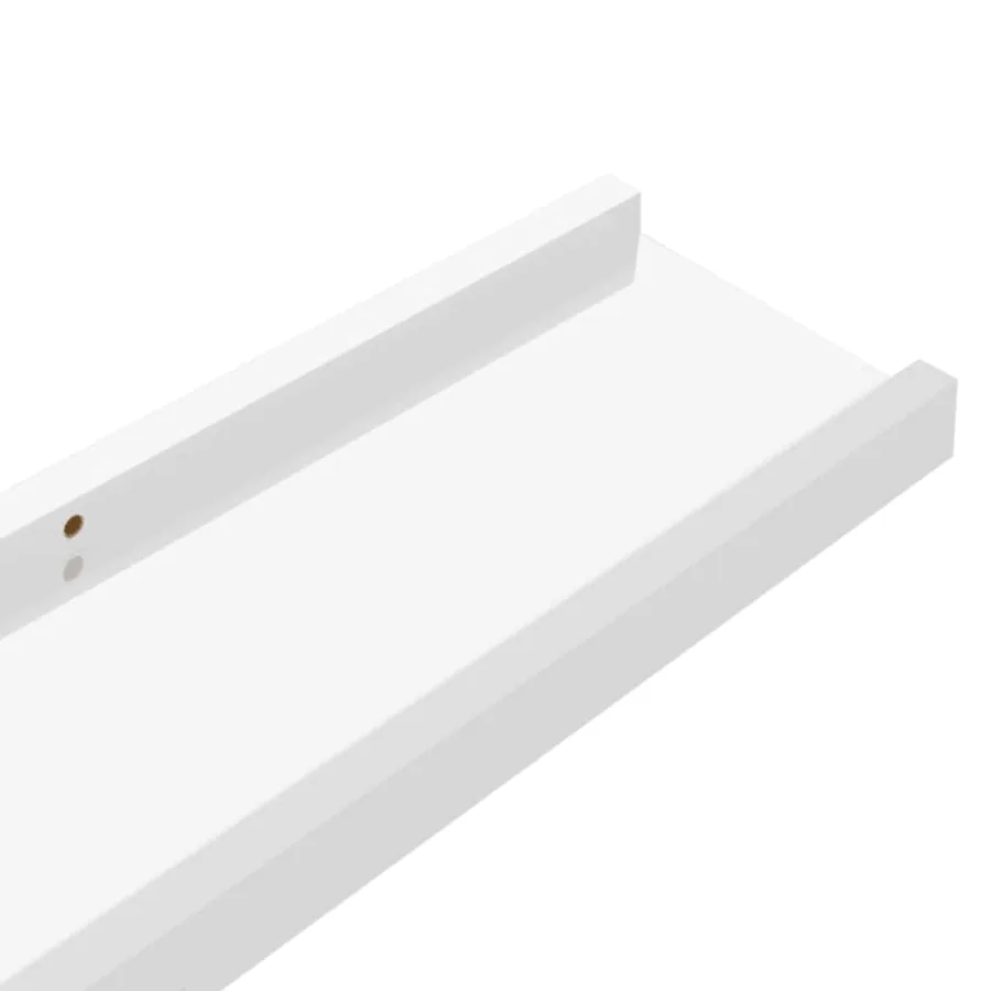 Étagères murales 4 pcs Blanc brillant 60x9x3 cm - 9