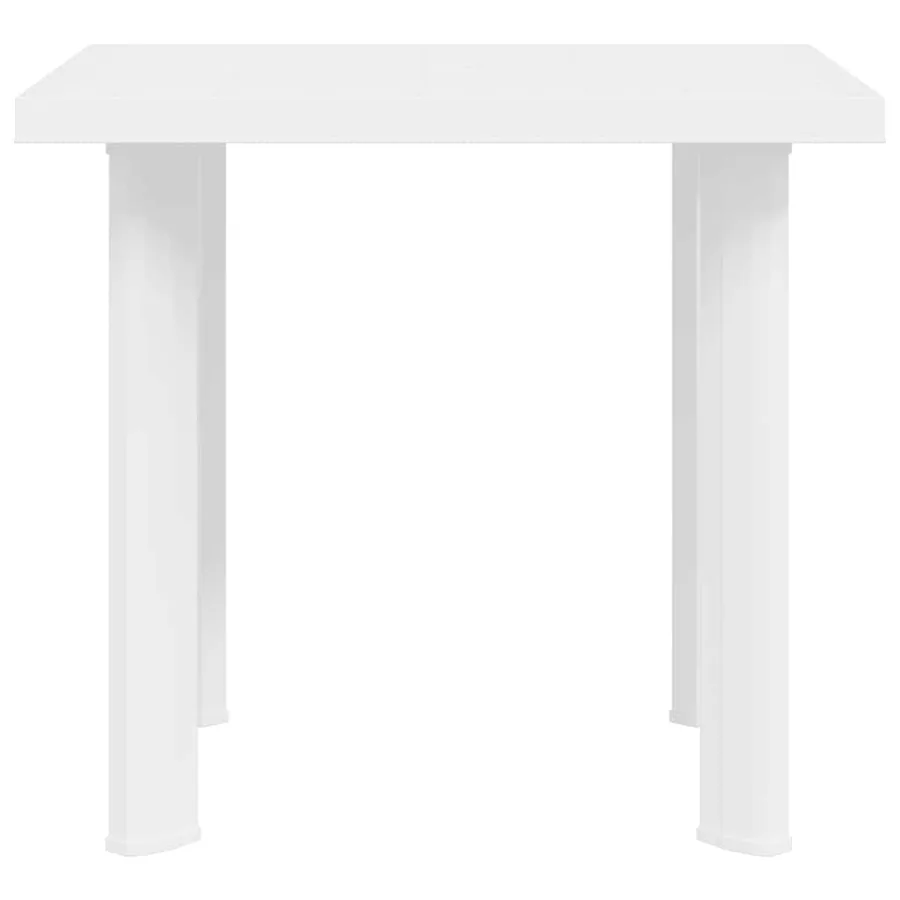 Table de jardin Blanc 80x75x72 cm Plastique - 5