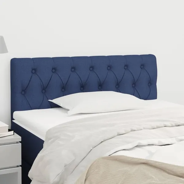 Tête de lit Bleu 90x7x78/88 cm Tissu