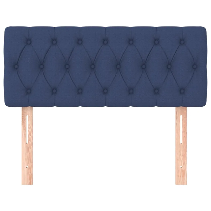 Tête de lit Bleu 90x7x78/88 cm Tissu - 3