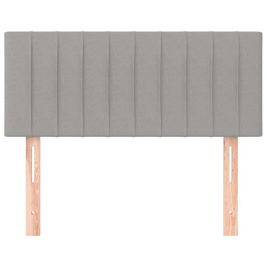 Tête de lit Gris clair 100x5x78/88 cm Tissu - 3