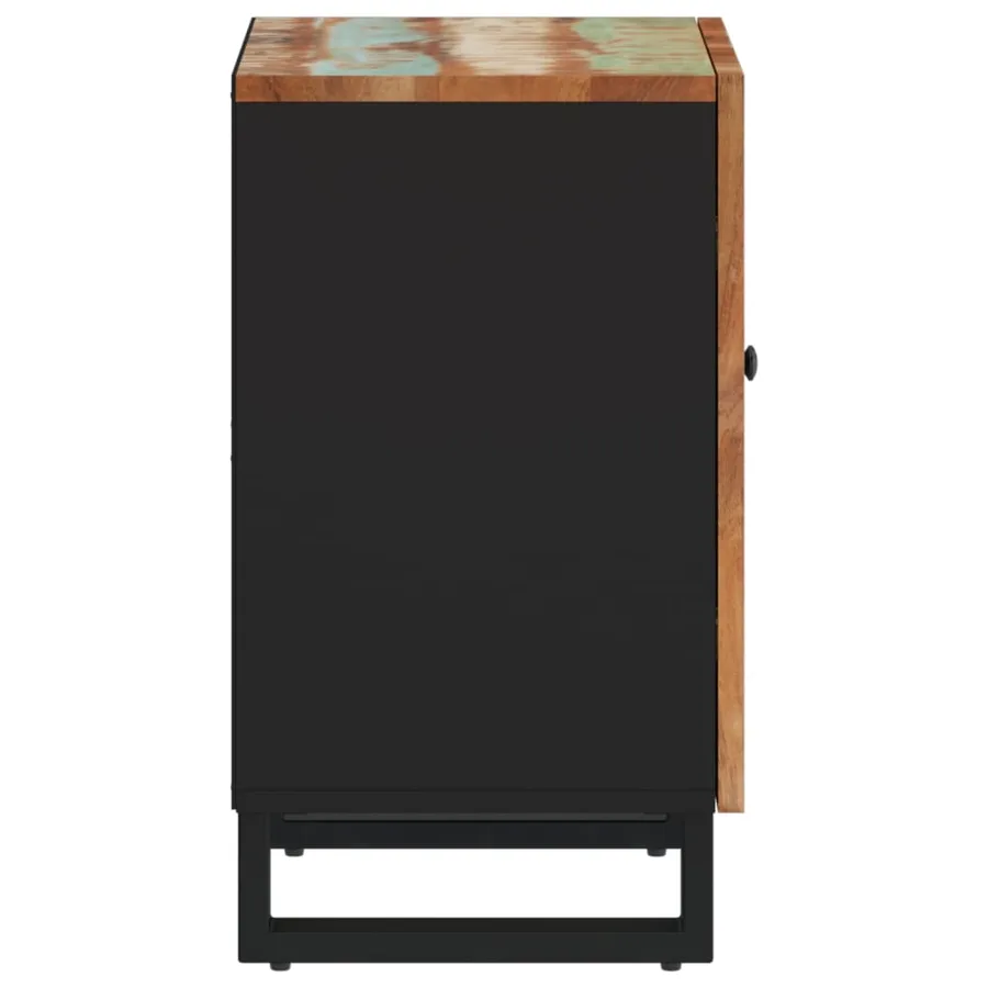 Armoire de salle de bain 38x33x58cm bois massif de récupération - 5