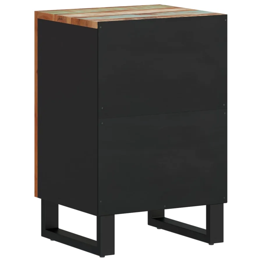 Armoire de salle de bain 38x33x58cm bois massif de récupération - 6