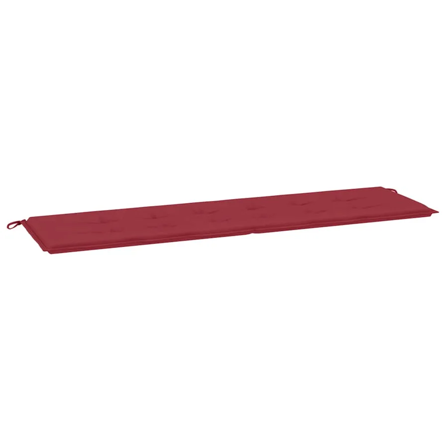 Coussin de banc de jardin rouge bordeaux 180x50x3 cm - 2