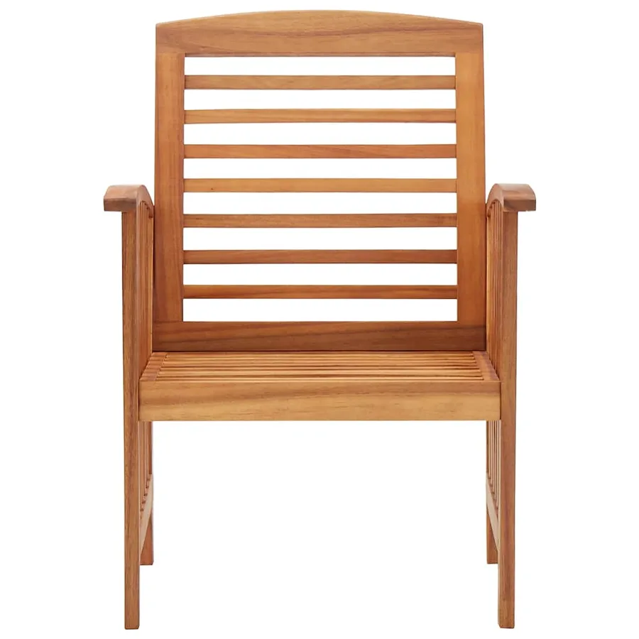 Chaises de jardin lot de 2 Bois d'acacia massif - 5