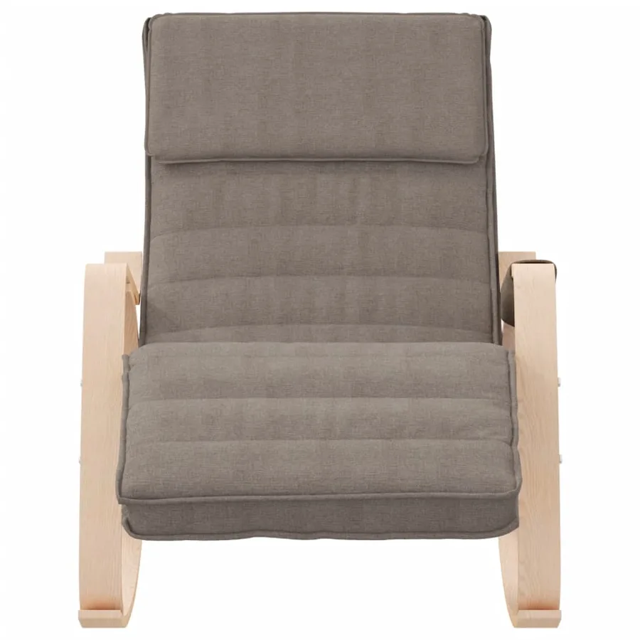Chaise à bascule Taupe Tissu - 3