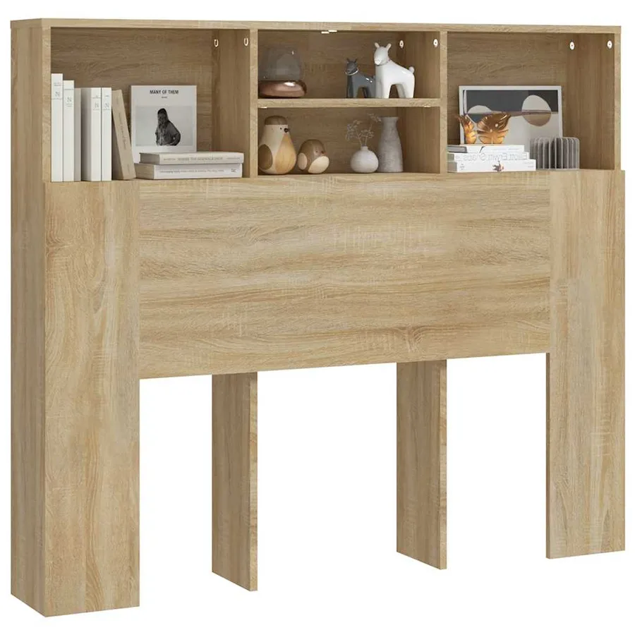 Armoire de tête de lit Chêne sonoma 120x19x103,5 cm - 4