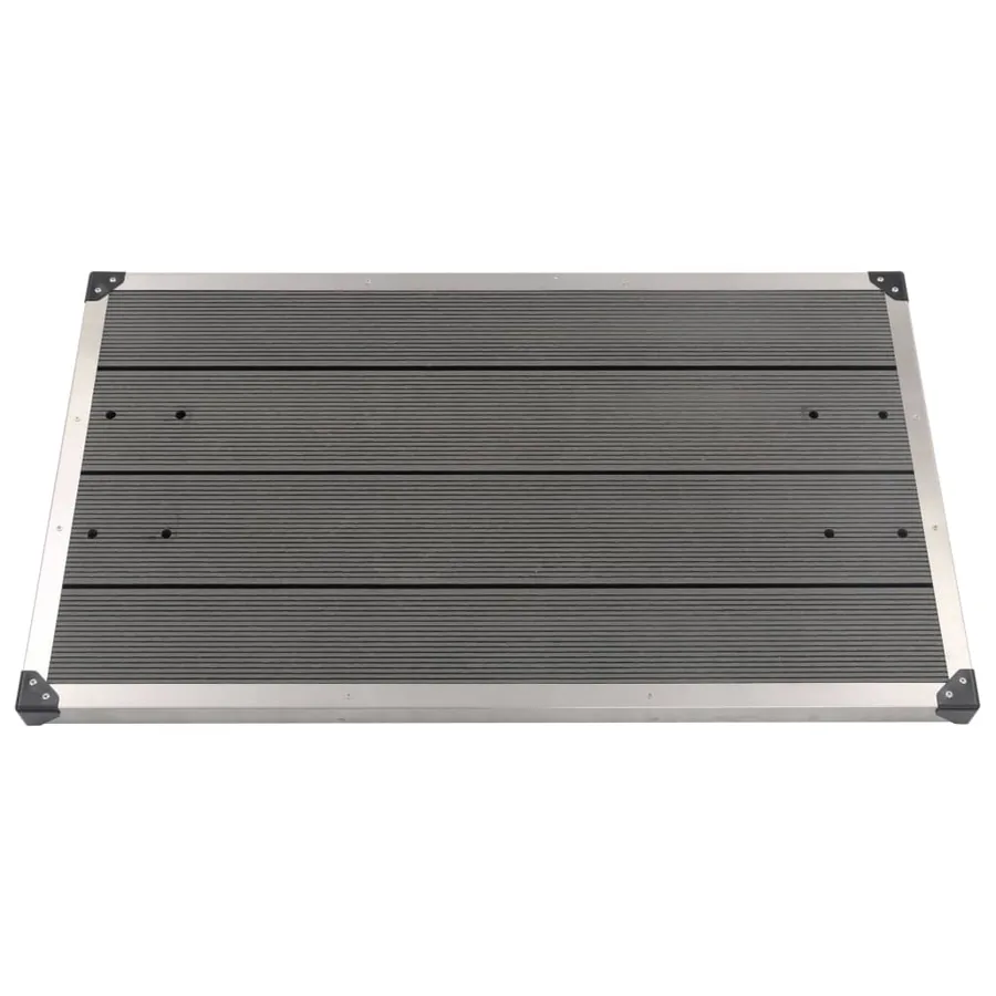Douche de jardin avec base gris 230 cm Acier inoxydable - 13