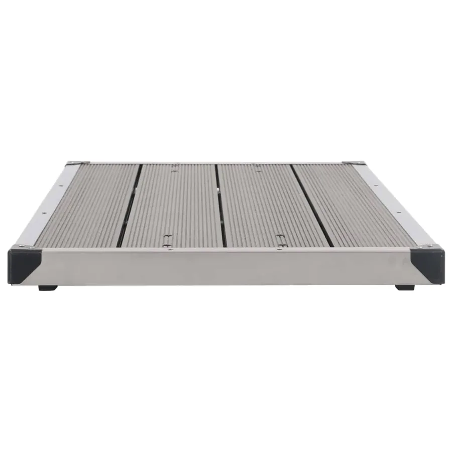Douche de jardin avec base gris 230 cm Acier inoxydable - 14
