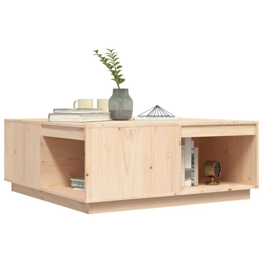 Table basse 100x101x40,5 cm Bois massif de pin - 4