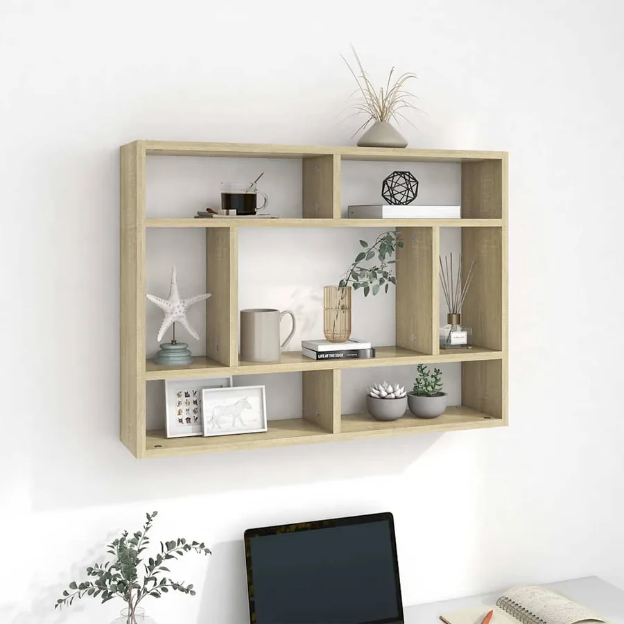 Étagère murale Chêne sonoma 75x16x55 cm Bois d'ingénierie