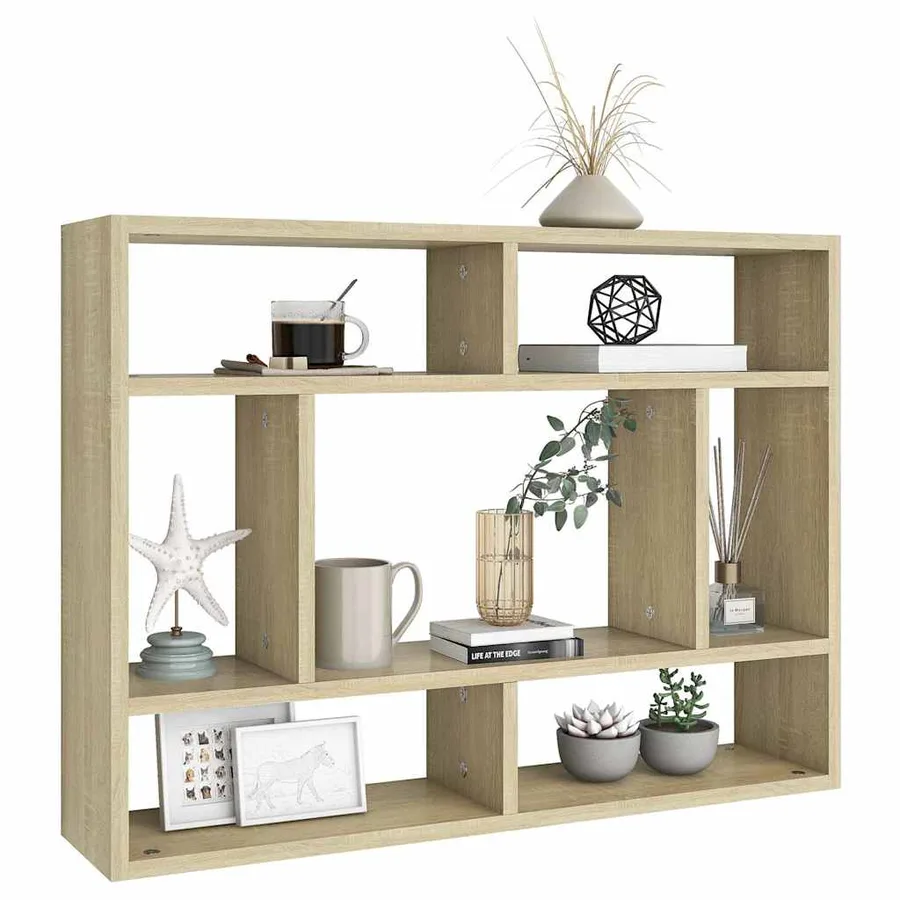 Étagère murale Chêne sonoma 75x16x55 cm Bois d'ingénierie - 3