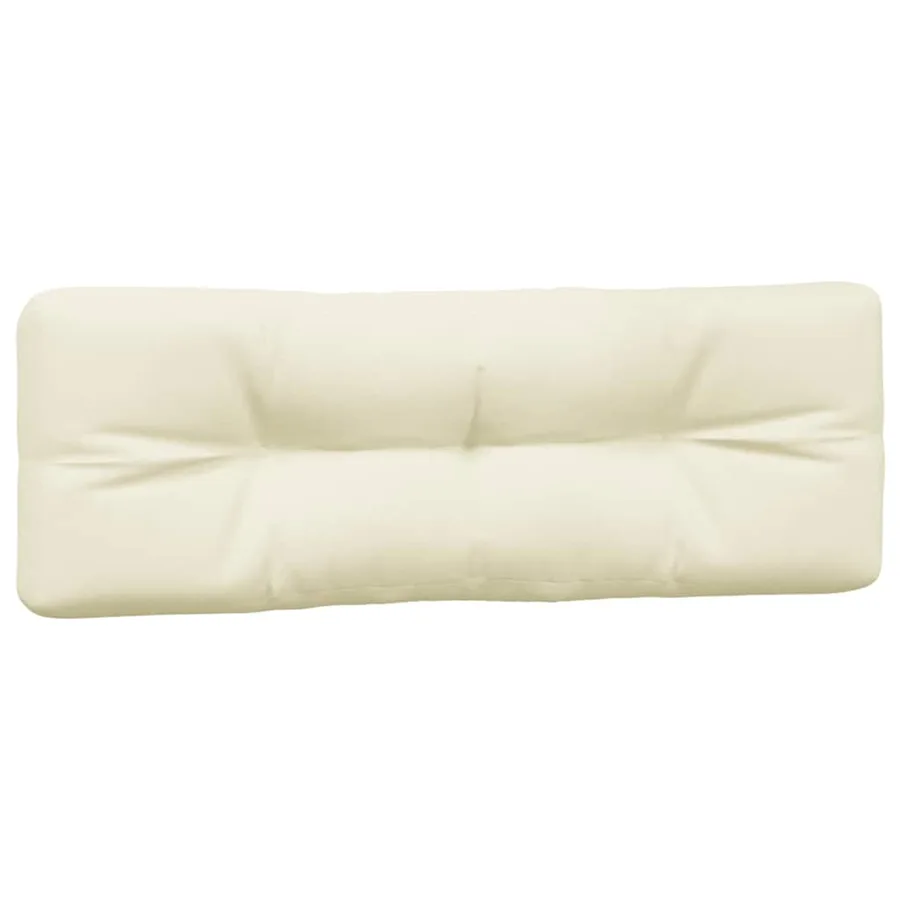Coussins de palette lot de 3 crème tissu - 4