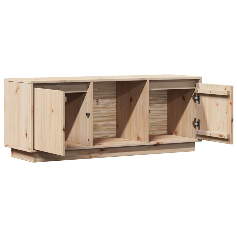 Meuble TV 110,5x35x44 cm Bois de pin massif - 6