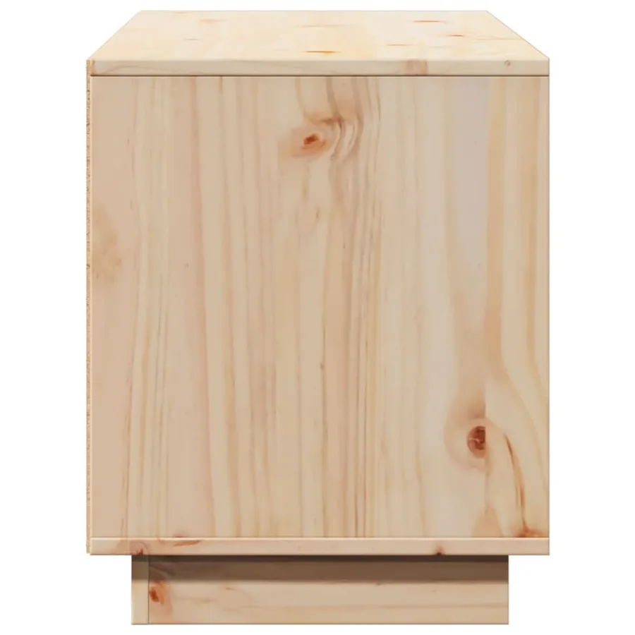 Meuble TV 110,5x35x44 cm Bois de pin massif - 7