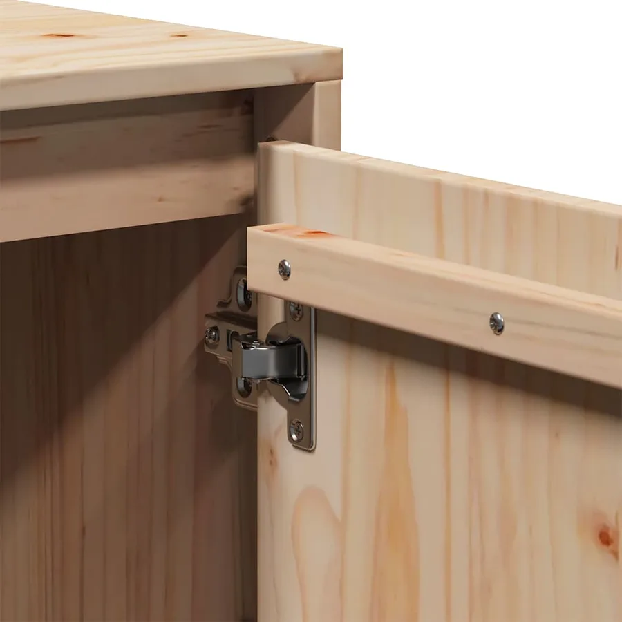 Meuble TV 110,5x35x44 cm Bois de pin massif - 9