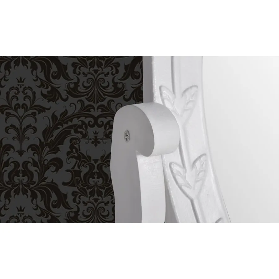 Coiffeuse avec miroir pivotant ovale MDF - 4