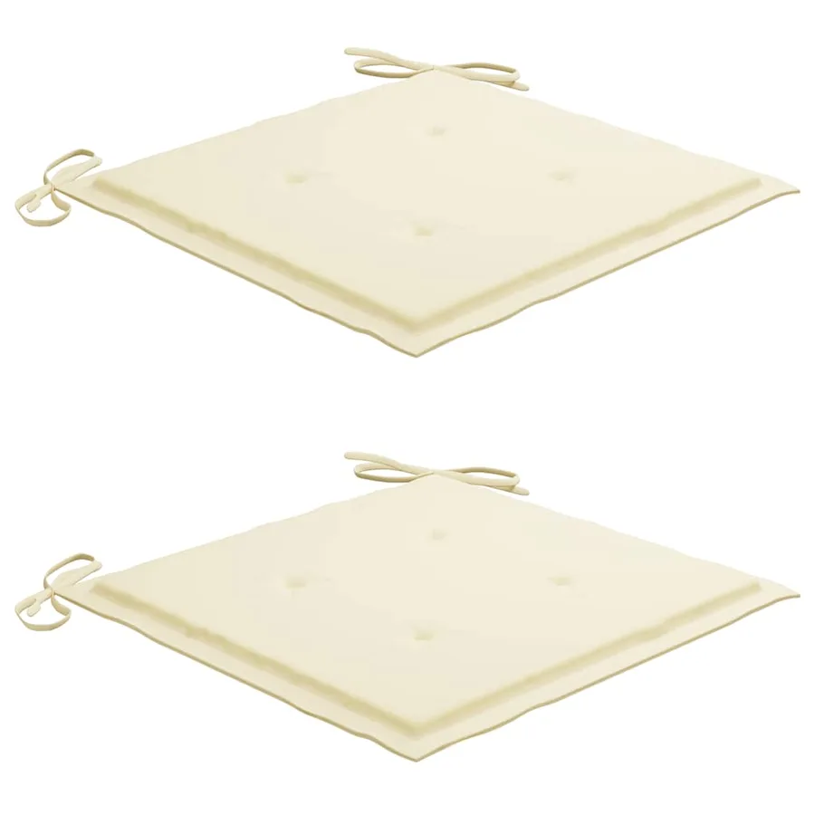 Chaises pliables d'extérieur lot de 2 et coussins Bois d'acacia - 4