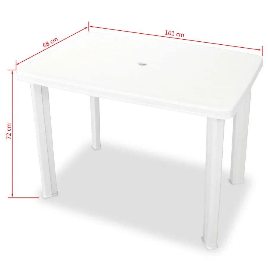 Ensemble de bistro 3 pcs Plastique Blanc - 10