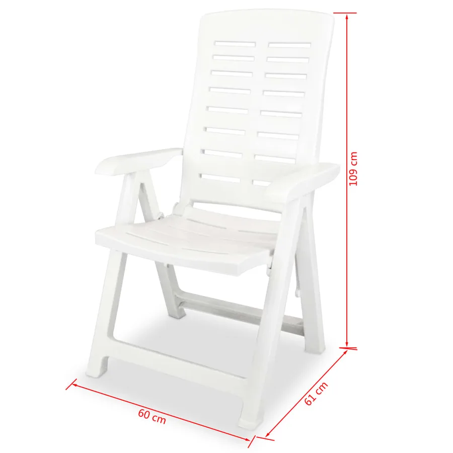 Ensemble de bistro 3 pcs Plastique Blanc - 11
