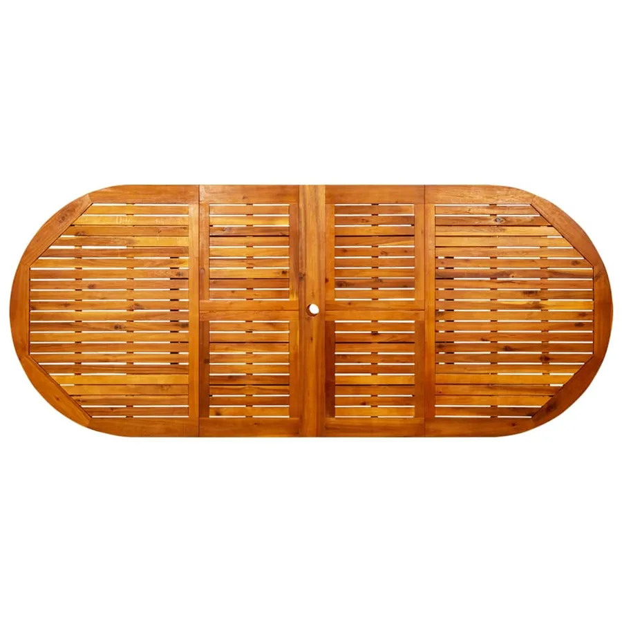 Table à dîner de jardin (160-240)x100x75cm Bois d'acacia massif - 8