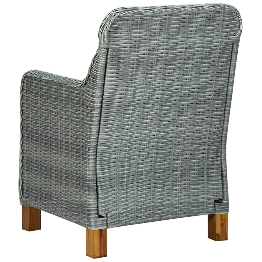 Ensemble à manger de jardin 3 pcs Gris clair - 10