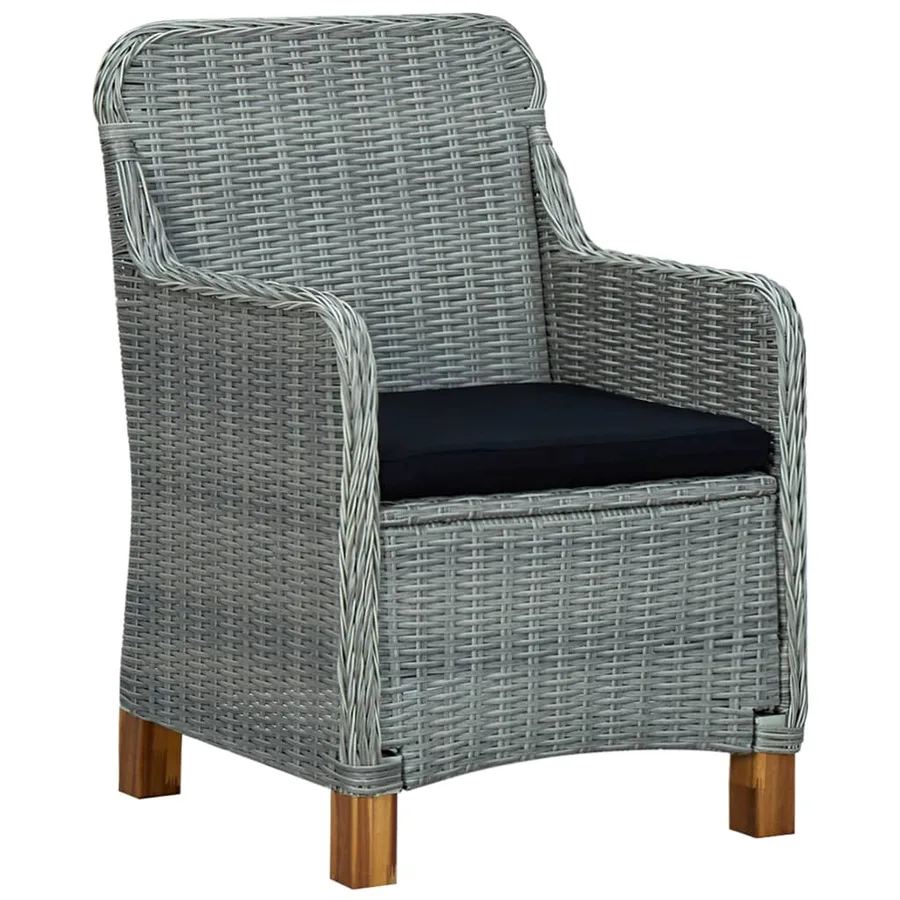 Ensemble à manger de jardin 3 pcs Gris clair - 6