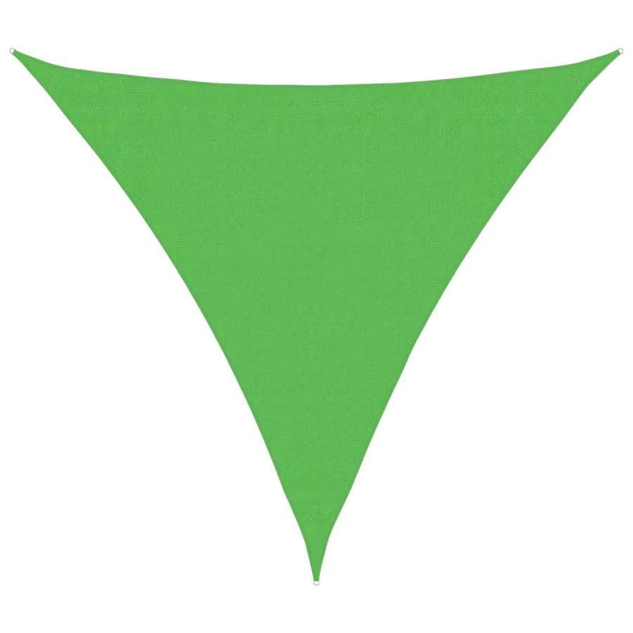 Voile d'ombrage 160 g/m² Vert clair 3,6x3,6x3,6 m PEHD - 2