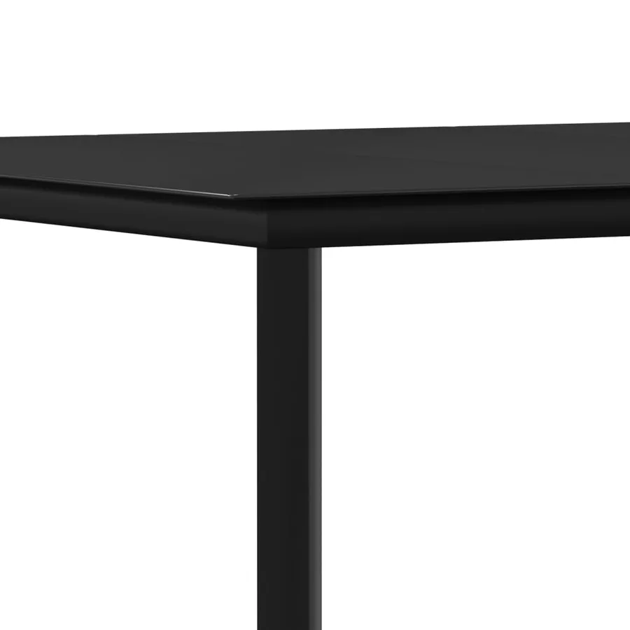 Ensemble à manger de jardin 5 pcs noir textilène et acier - 7