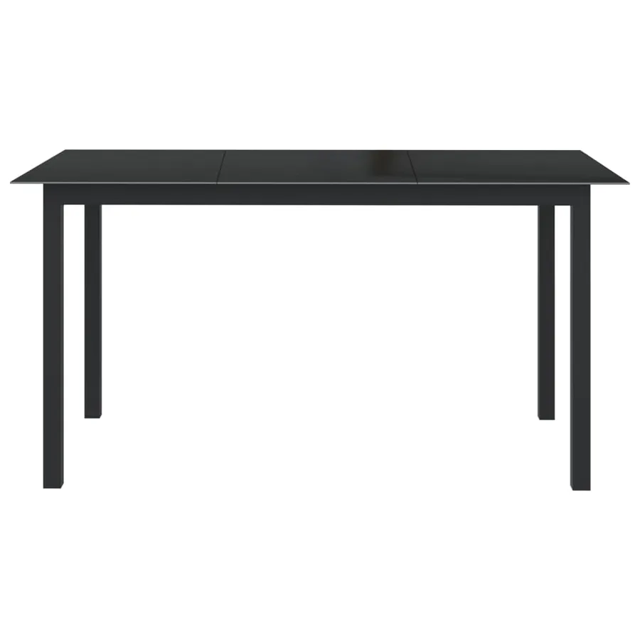 Ensemble à manger de jardin 7 pcs aluminium anthracite - 3