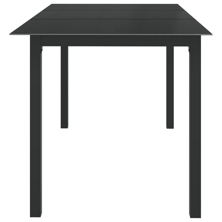 Ensemble à manger de jardin 7 pcs aluminium anthracite - 4