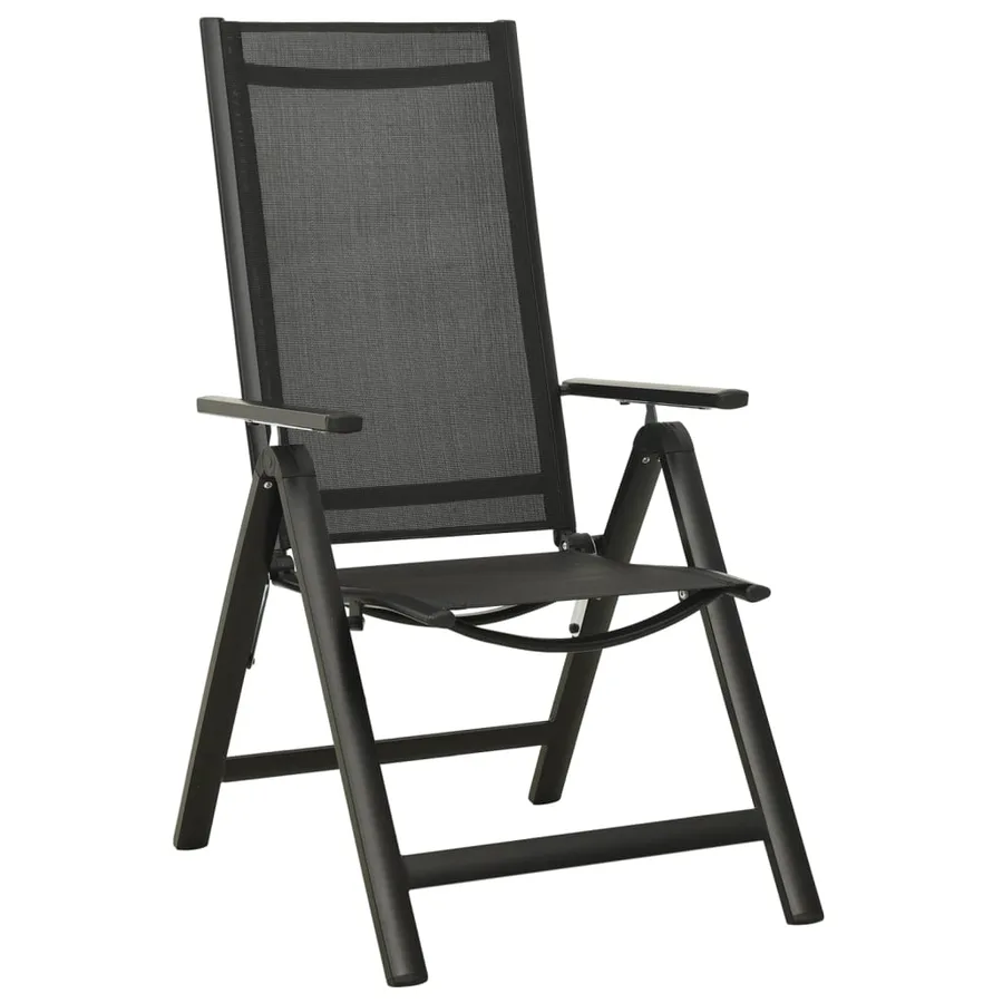 Ensemble à manger de jardin 7 pcs aluminium anthracite - 7