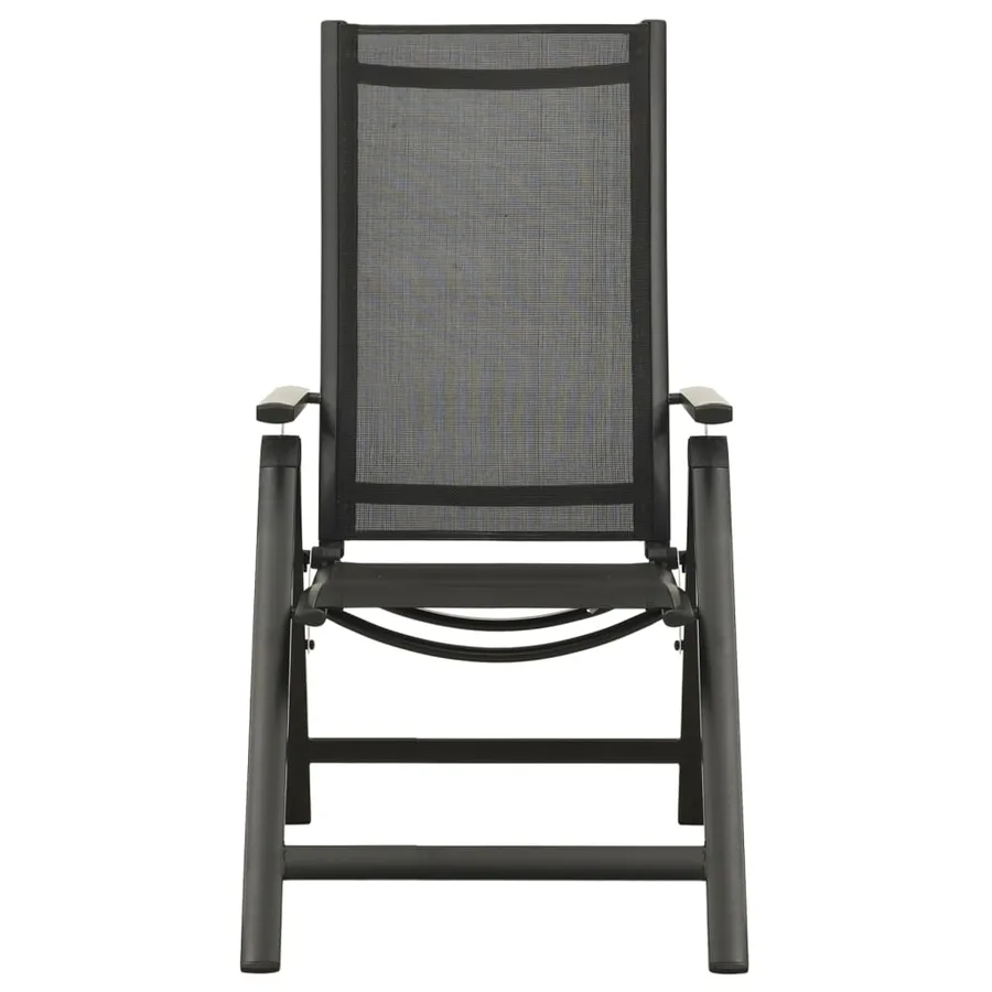 Ensemble à manger de jardin 7 pcs aluminium anthracite - 8