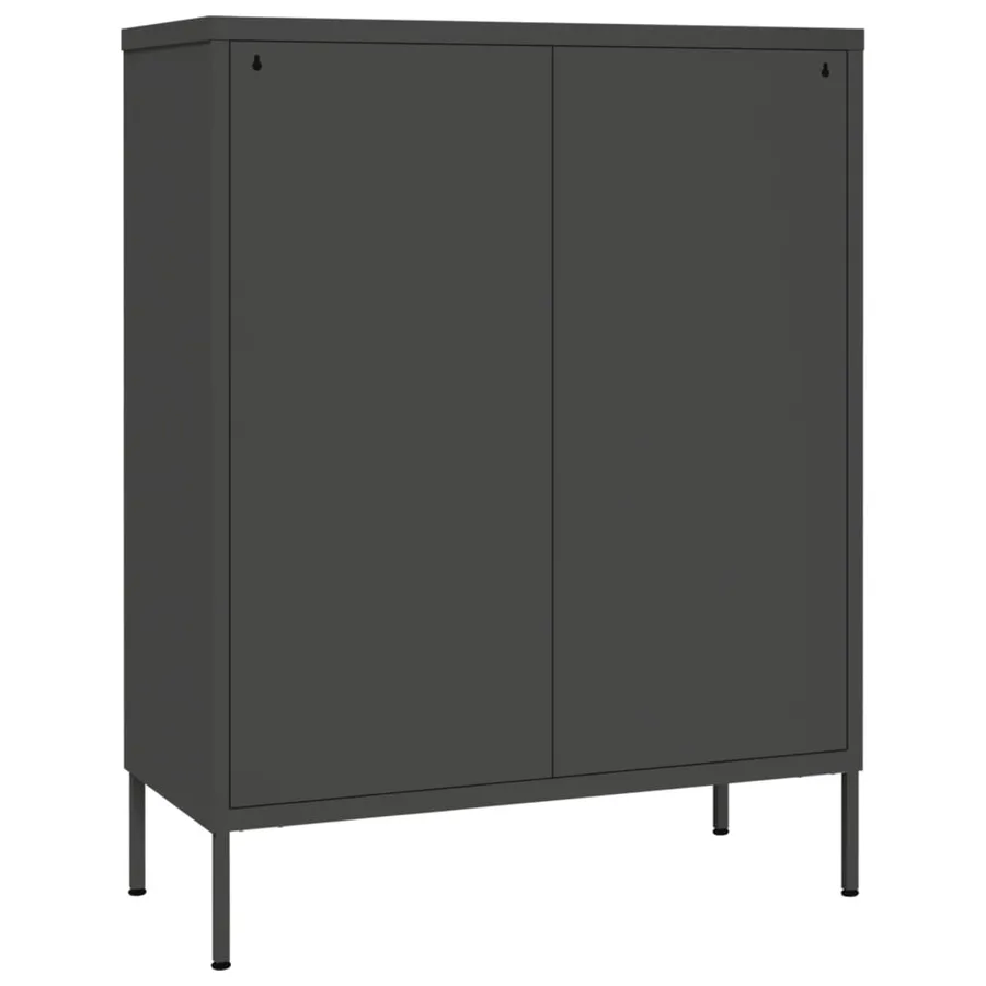 Armoire à tiroirs Anthracite 80x35x101,5 cm Acier - 5