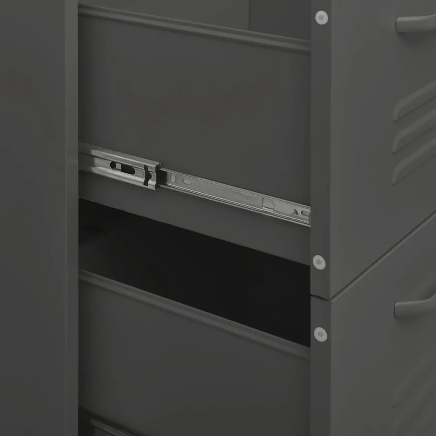 Armoire à tiroirs Anthracite 80x35x101,5 cm Acier - 8