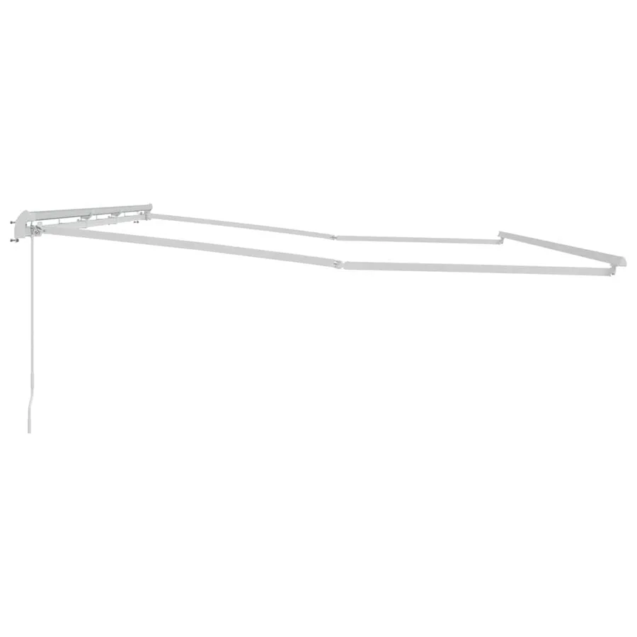 Cadre d'auvent Blanc 600 × 350 cm Aluminium - 5