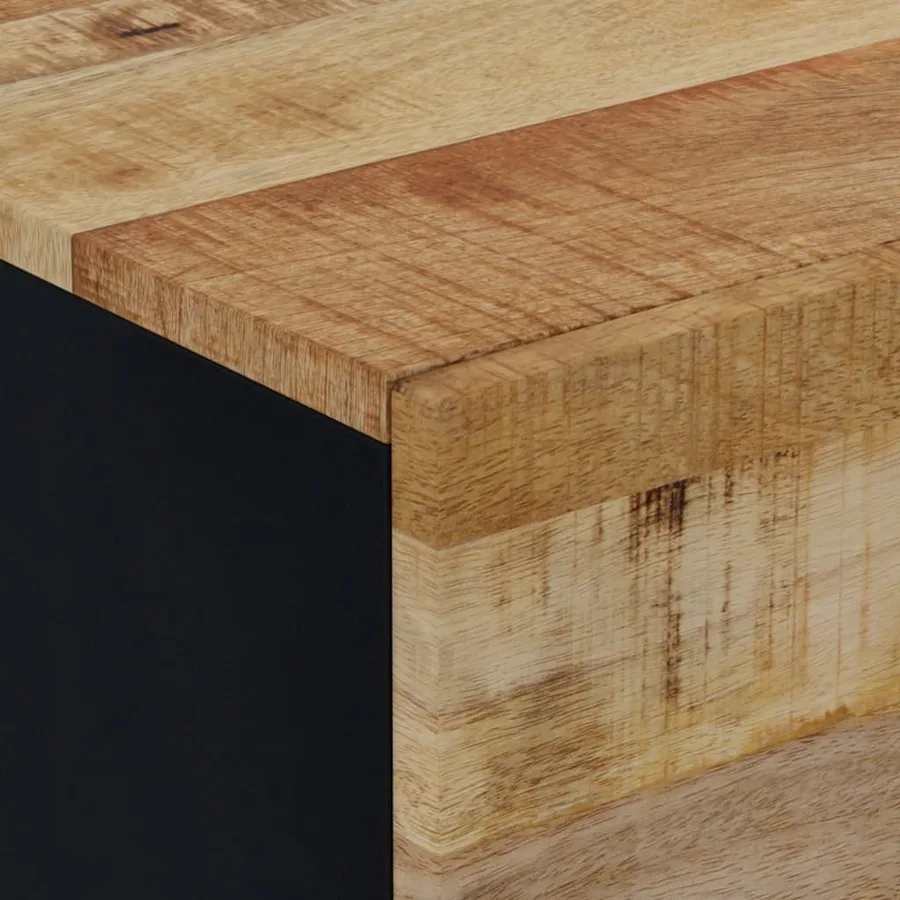 Tables de chevet 2 pcs 40x33x46 cm Bois de manguier solide - 5