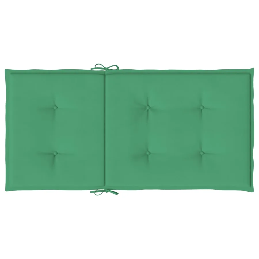 Coussins de chaise de jardin à dossier bas lot de 6 vert - 7