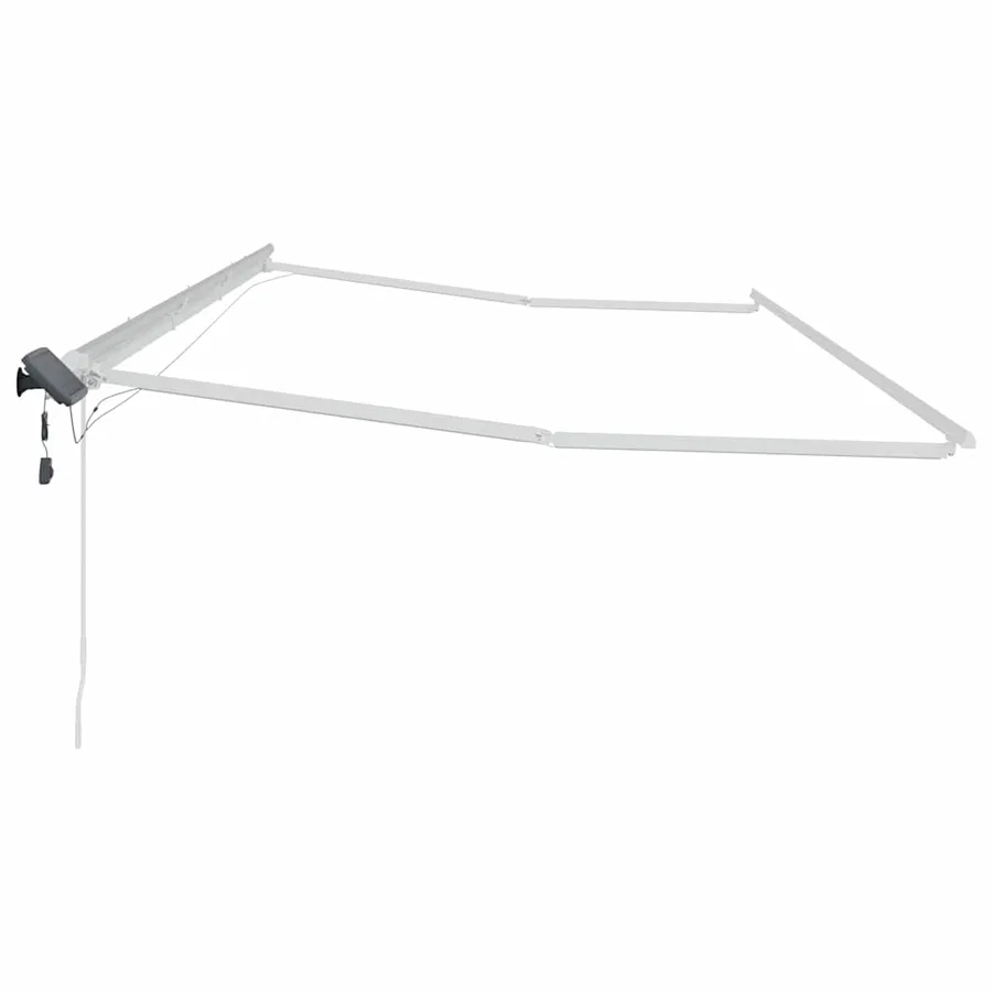 Cadre d'auvent Blanc 600 × 350 cm Aluminium - 7