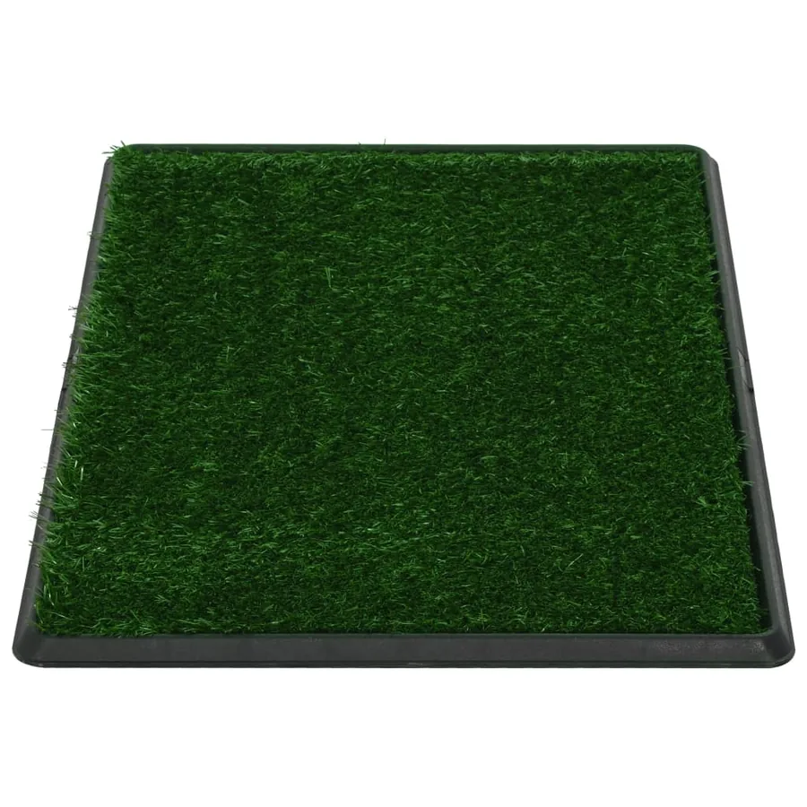 Tapis pour animaux 2 pcs avec plateau et gazon artificiel Vert - 4