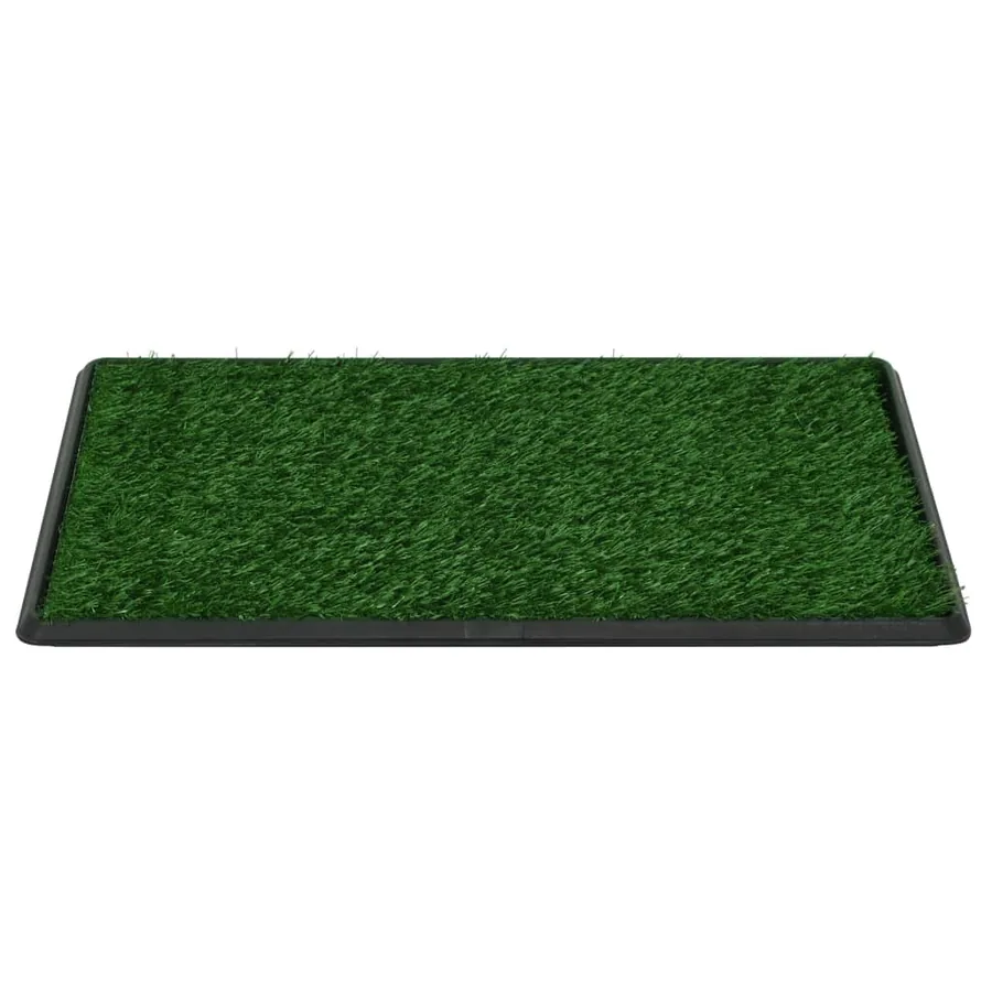 Tapis pour animaux 2 pcs avec plateau et gazon artificiel Vert - 5