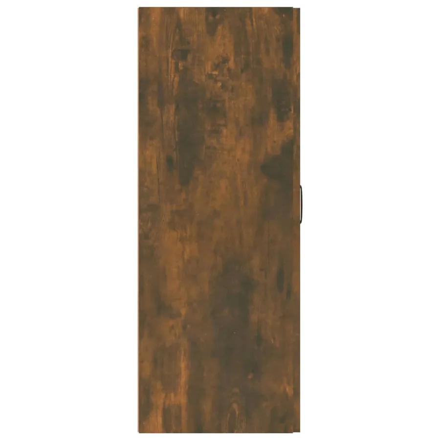 Armoire suspendue Chêne fumé 69,5x34x90 cm Bois d'ingénierie - 7