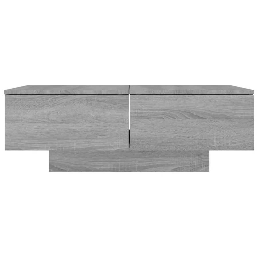 Table basse Sonoma gris 90x60x31 cm Bois d'ingénierie - 3