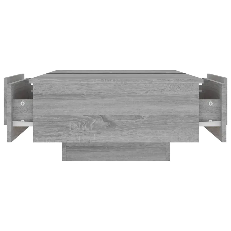 Table basse Sonoma gris 90x60x31 cm Bois d'ingénierie - 5