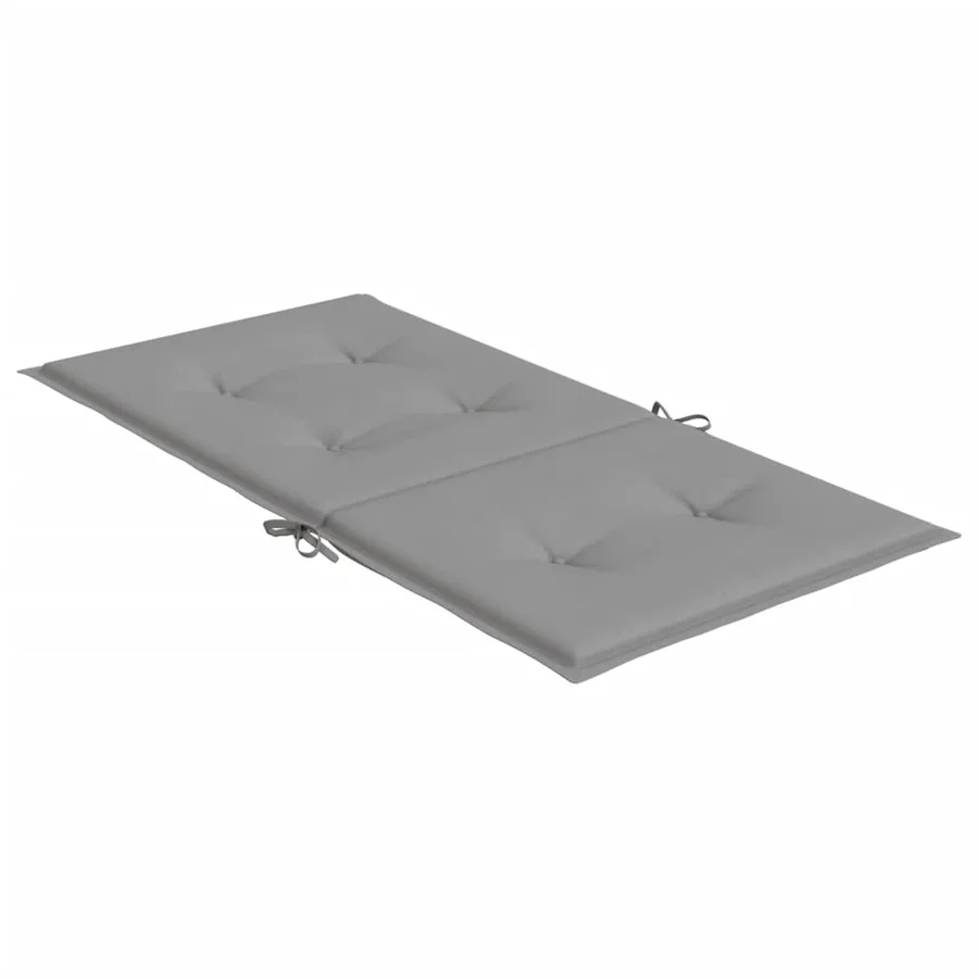 Coussins de chaise de jardin à dossier bas lot de 2 gris - 6